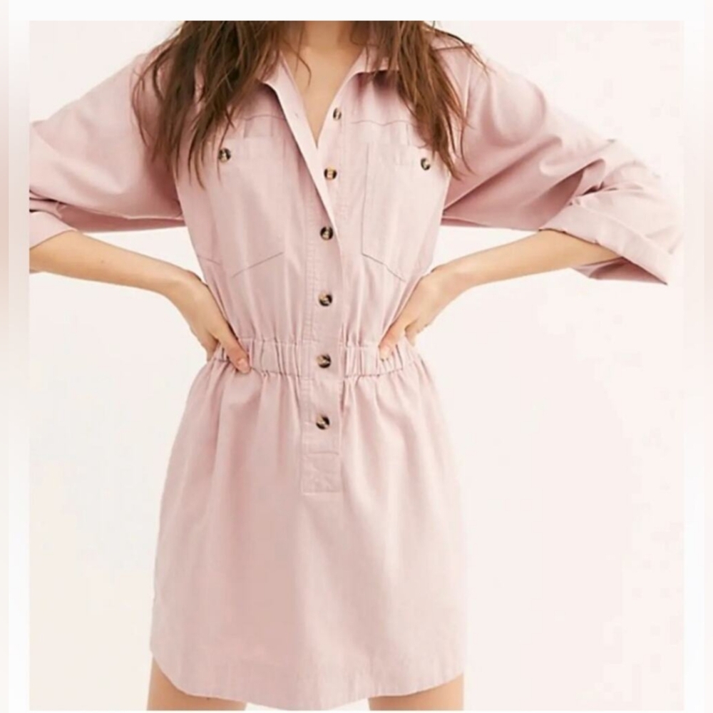 Free People Hazel Shirt Dress XS